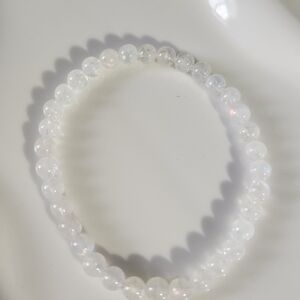 Stretchy Beaded Madagascar Moonstone Bracelet